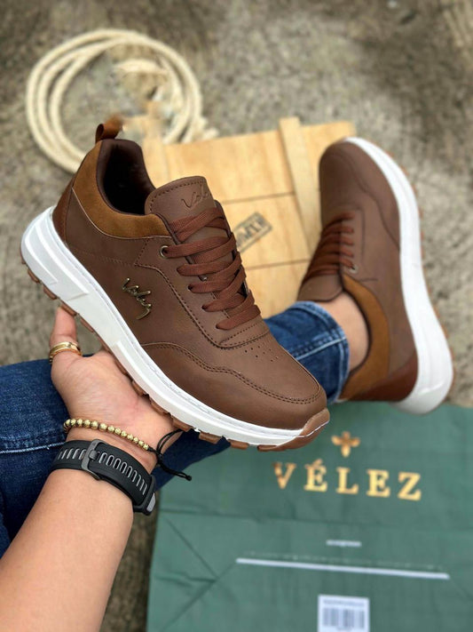 Zapatos Casuales de Cuero Vélez Monza para Caballero – Estilo y Comodidad en Cada Paso
